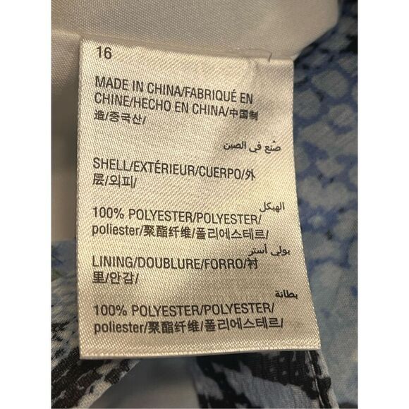 INC ASYMMETRICAL PRINTED SKIRT, Lattice Snake, Size 16 Nwt Retail $90 (3646) - Picture 5 of 5